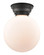 Beacon - 1 Light - 10 inch - Matte Black - Flush Mount (3442|623-1F-BK-G201-10-LED)
