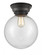Beacon - 1 Light - 10 inch - Matte Black - Flush Mount (3442|623-1F-BK-G204-10-LED)