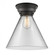 Cone - 1 Light - 12 inch - Matte Black - Flush Mount (3442|623-1F-BK-G42-L)
