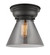 Cone - 1 Light - 8 inch - Matte Black - Flush Mount (3442|623-1F-BK-G43)