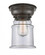 Canton - 1 Light - 6 inch - Oil Rubbed Bronze - Flush Mount (3442|623-1F-OB-G182-LED)