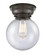 Beacon - 1 Light - 8 inch - Oil Rubbed Bronze - Flush Mount (3442|623-1F-OB-G204-8)