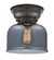 Bell - 1 Light - 8 inch - Oil Rubbed Bronze - Flush Mount (3442|623-1F-OB-G73)