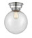 Beacon - 1 Light - 10 inch - Polished Chrome - Flush Mount (3442|623-1F-PC-G204-10)