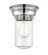 Dover - 1 Light - 6 inch - Polished Chrome - Flush Mount (3442|623-1F-PC-G312-LED)