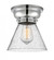 Cone - 1 Light - 8 inch - Polished Chrome - Flush Mount (3442|623-1F-PC-G44-LED)