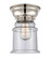 Canton - 1 Light - 6 inch - Polished Nickel - Flush Mount (3442|623-1F-PN-G184-LED)