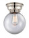 Beacon - 1 Light - 8 inch - Polished Nickel - Flush Mount (3442|623-1F-PN-G202-8-LED)