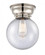 Beacon - 1 Light - 8 inch - Polished Nickel - Flush Mount (3442|623-1F-PN-G204-8-LED)