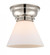 Cone - 1 Light - 8 inch - Polished Nickel - Flush Mount (3442|623-1F-PN-G41-LED)