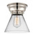 Cone - 1 Light - 8 inch - Polished Nickel - Flush Mount (3442|623-1F-PN-G42-LED)