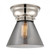 Cone - 1 Light - 8 inch - Polished Nickel - Flush Mount (3442|623-1F-PN-G43-LED)