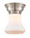 Bellmont - 1 Light - 6 inch - Brushed Satin Nickel - Flush Mount (3442|623-1F-SN-G191)