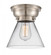Cone - 1 Light - 8 inch - Brushed Satin Nickel - Flush Mount (3442|623-1F-SN-G42)