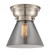 Cone - 1 Light - 8 inch - Brushed Satin Nickel - Flush Mount (3442|623-1F-SN-G43)