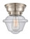 Oxford - 1 Light - 8 inch - Brushed Satin Nickel - Flush Mount (3442|623-1F-SN-G534-LED)