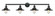 Railroad - 4 Light - 44 inch - Matte Black - Adjustable Bath Vanity Light (3442|215-BK-M6)