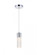 Constellation 1 light Chrome LED Pendant (758|5200D4C)