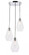 Gene 3 Light Chrome and Clear Glass Pendant (758|LD2262C)