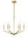 Enzo 6 light Brass pendant (758|LD8028D22BR)