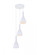 Aiken 3 Light White Pendant (758|LD2408WH)