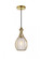 Miya 1 Light Brass Pendant (758|LD2419BR)