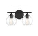 Carson 2-Light Bathroom Vanity Light in Matte Black (128|8-4050-2-BK)