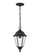 Bakersville traditional 1-light outdoor exterior pendant in black finish with clear beveled glass pa (38|60938-12)