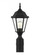 Bakersville traditional 1-light outdoor exterior post lantern in black finish with clear beveled gla (38|82938-12)