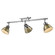 Yep by Golden Lighting Duncan 3-light Semi-Flush Mount in Chrome and Aged Brass shade (36|3602-3SF CH-AB)