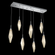 Rock Crystal Linear 7pc Multi-Pendant (1289|PLB0050-07-GM-CB-C01-L1)