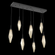 Rock Crystal Linear 7pc Multi-Pendant (1289|PLB0050-07-MB-CB-C01-L1)
