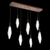 Rock Crystal Linear 7pc Multi-Pendant (1289|PLB0050-07-RB-CC-C01-L1)