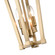 3-Light Pendant light Modern Gold (670|9123-MG)