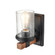Taos 1-Light Wall Sconce Matte Black/Wood Grain (670|3801-MB/WG)