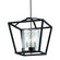 Golden Lighting Mercer 3-light Chandelier in Matte Black and Chrome Accents (36|4309-M3 BLK-SD)