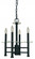 4-Lighting Matte Black Metropolitan Mini-Chandelier (84|5444 Mblack)