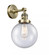 Beacon - 1 Light - 8 inch - Antique Brass - Adjustable Sconce (3442|203SW-AB-G204-8-LED)