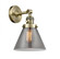 Cone - 1 Light - 8 inch - Antique Brass - Adjustable Sconce (3442|203SW-AB-G43-LED)