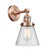 Cone - 1 Light - 6 inch - Antique Copper - Adjustable Sconce (3442|203SW-AC-G64-LED)