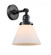 Cone - 1 Light - 8 inch - Matte Black - Adjustable Sconce (3442|203SW-BK-G41-LED)