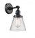 Cone - 1 Light - 6 inch - Matte Black - Adjustable Sconce (3442|203SW-BK-G64-LED)