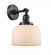 Bell - 1 Light - 8 inch - Matte Black - Adjustable Sconce (3442|203SW-BK-G71-LED)