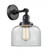 Bell - 1 Light - 8 inch - Matte Black - Adjustable Sconce (3442|203SW-BK-G72-LED)