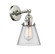 Cone - 1 Light - 6 inch - Polished Nickel - Sconce (3442|203SW-PN-G62-LED)