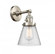 Cone - 1 Light - 6 inch - Brushed Satin Nickel - Sconce (3442|203SW-SN-G64-LED)