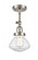 Olean - 1 Light - 7 inch - Brushed Satin Nickel - Adjustable Semi-Flush Mount (3442|201F-SN-G324)