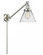 Cone - 1 Light - 8 inch - Brushed Satin Nickel -Adjustable Swing Arm (3442|237-SN-G42-LED)