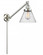 Cone - 1 Light - 8 inch - Brushed Satin Nickel -Adjustable Swing Arm (3442|237-SN-G44-LED)