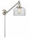 Bell - 1 Light - 8 inch - Brushed Satin Nickel -Adjustable Swing Arm (3442|237-SN-G72-LED)